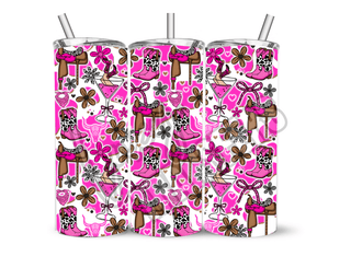 HOWDY PINK - 20 Oz SUBLIMATION PRINT