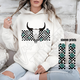 TEAL LONGHORNS / SLEEVE SET  -   DTF TRANSFER