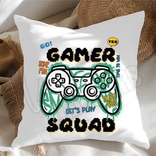 SUBLIMATION CUSHION COVER PRINT- GAMER SQUAD