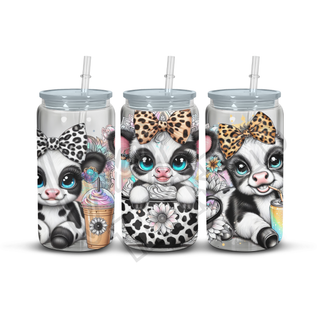 COWS AND TEA CUP - 16OZ