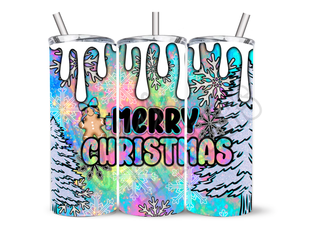 BRIGHT MERRY CHRISTMAS   - 20 Oz SUBLIMATION PRINT