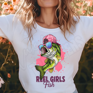 REEL GIRLS FISH  -   DTF TRANSFER