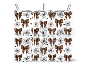 BOWS AND FLOWERS - 20 Oz SUBLIMATION PRINT