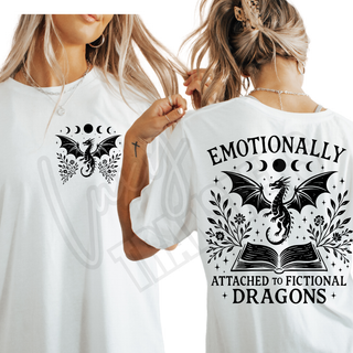 EMOTIONALLY ADDICTED TO FICTIONAL DRAGONS-    DTF TRANSFER SET