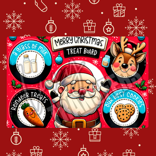 MERRY CHRISTMAS TREAT BOARD - PRE MADE SANTA TREAT BOARD
