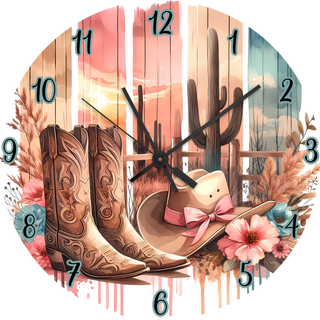 COUNTRY BACKDROP - READY TO SHIP 30CM CLOCK TRANSFER