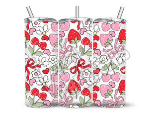 STRAWBERRIES N CHERRIES - 20 Oz SUBLIMATION PRINT