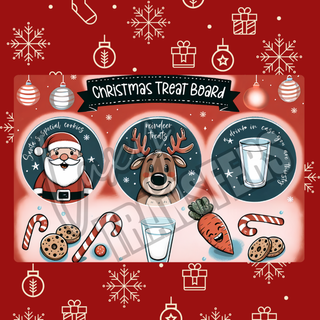MERRY CHRISTMAS TREAT BOARD #2 - PRE MADE SANTA TREAT BOARD