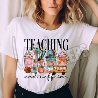 TEACHING AND CAFFEINE-   DTF TRANSFER