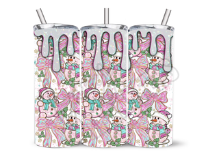 SNOW MAN  DRIP   - 20 Oz SUBLIMATION PRINT