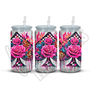 PINK ROSES SPADES - 16OZ