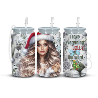 I LOVE EVERYTHING JOLLY AND THE WORD FUCK - 16OZ