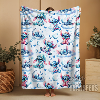 SLEEPY STITCH PLUSH BLANKET 60" x 80"