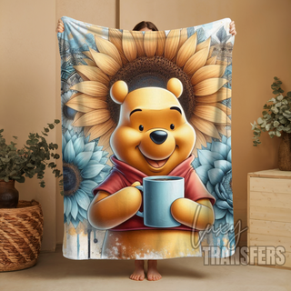 POOH PLUSH BLANKET 60" x 80"