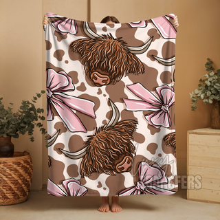 HIGHLAND COW - PLUSH BLANKET 1.5M X 2M