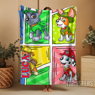 P' PATROL  - PLUSH BLANKET 1.5M X 2M