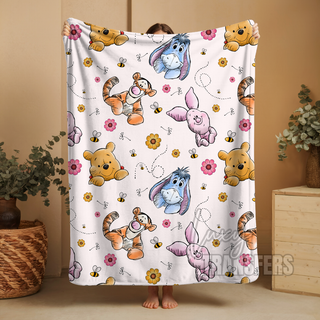 P AND FRIENDS  - PLUSH BLANKET 1.5M X 2M