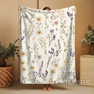 SOFT FLOWERS PLUSH BLANKET 60" x 80"