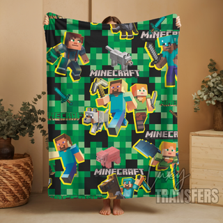MINECRAFT PLUSH BLANKET 60" x 80"