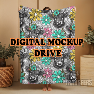 PLUSH BLANKETS DIGITAL MOCKUP DRIVE