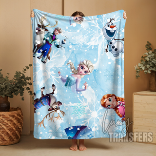 PLUSH BLANKET- ELSA AND FRIENDS