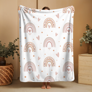 PLUSH BLANKET- BOHO RAINBOWS