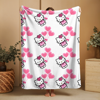 PLUSH BLANKET- HELLO KITTY