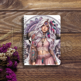 BOHO GIRL -  A5 SUBLIMATION PRINT (SET OF 2)