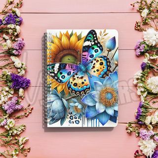 BUTTERFLIES AND FLOWERS  -  A5 SUBLIMATION PRINT (SET OF 2)