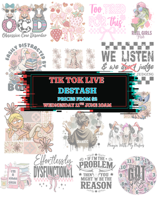 DESTASH TIK TOK LIVE 12TH MAY 2025 - VIP TICKET