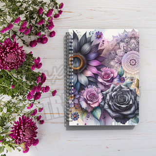 DARK FLOWERS -  A5 SUBLIMATION PRINT (SET OF 2)