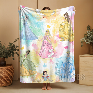 PRINCESSES PLUSH BLANKET 60" x 80"