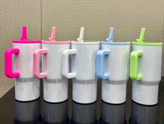 20oz SUBLIMATION SHIMMER TUMBLER WITH FLIP STRAW