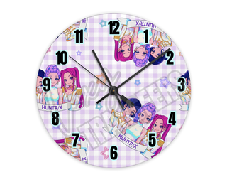 PURPLE HUNTRIX - READY TO SHIP 30CM CLOCK TRANSFER