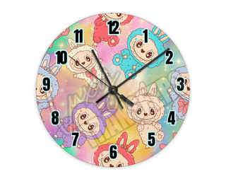 LABUBU PASTEL- READY TO SHIP 30CM CLOCK TRANSFER