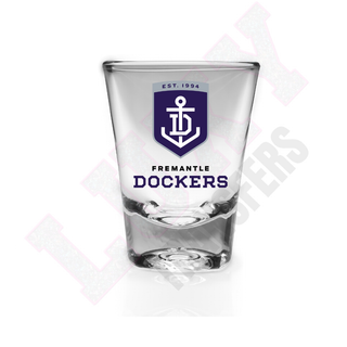 Lux Label & Co. FREEMANTLE DOCKERS AFL SHOT GLASS UV DECALS