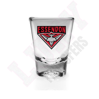 Lux Label & Co. ESSENDON AFL SHOT GLASS UV DECALS