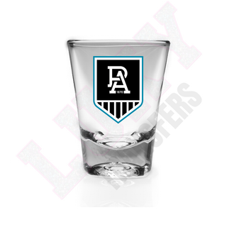 Lux Label & Co. PORT ADELAIDE AFL SHOT GLASS UV DECALS