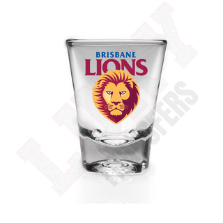 Lux Label & Co. BRISBANE LIONS AFL SHOT GLASS UV DECALS