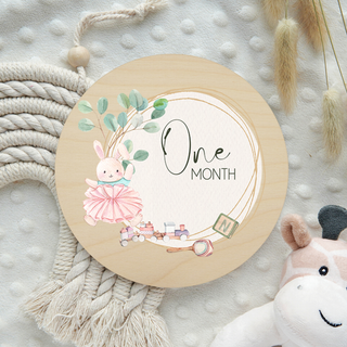 Lux Label & Co. ONE MONTH BABY MILESTONE PRINTS