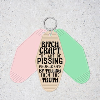 Lux Label & Co. BITCHCRAFT -INSTOCK KEYCHAIN UV DECAL