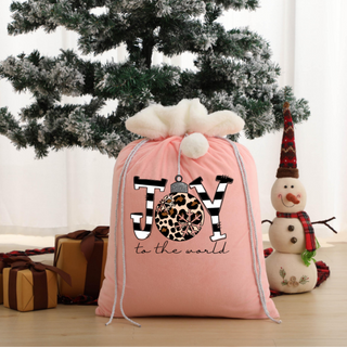 Lux Label & Co. PINK MINKY BLANK SANTA SACKS- CLEARANCE