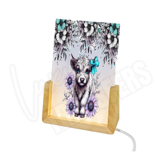 Lux Label & Co. BLUE HIGHLAND  -  TIMBLER ACRYLIC NIGHTLIGHT PRINT