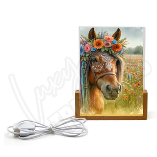 Lux Label & Co. BOHO HORSE - TIMBLER ACRYLIC NIGHTLIGHT PRINT