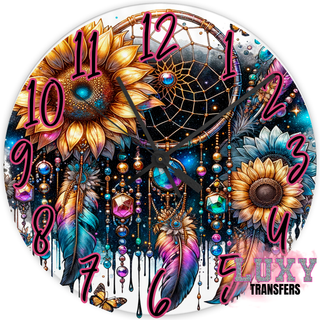 Lux Label & Co. BRIGHT DREAMCATCHER -30CM CLOCK TRANSFER