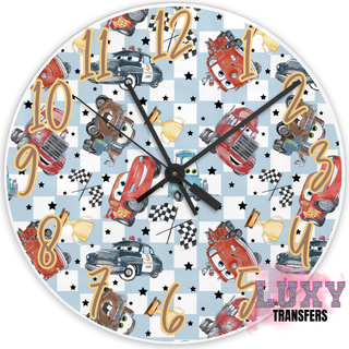 Lux Label & Co. CARS - 20CM- 30CM CLOCK TRANSFER