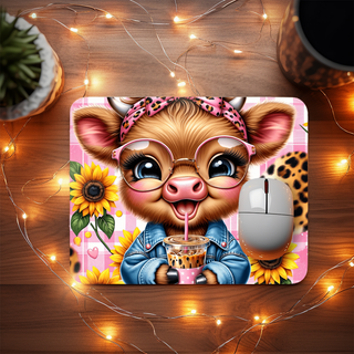 Lux Label & Co. CHEEKY COW- SUBLIMATION MOUSE PAD PRINT