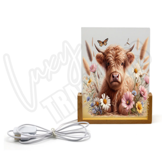 Lux Label & Co. GARDEN HIGHLAND-ACRYLIC NIGHTLIGHT PRINT