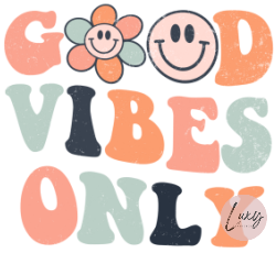 Lux Label & Co. Good vibes only - Retro