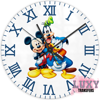 Lux Label & Co. GOOFY & FRIENDS -30CM CLOCK TRANSFER